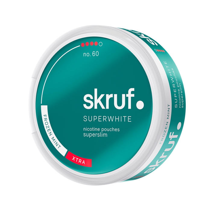 SKRUF SUPER WHITE NO. 60 FROZEN MINT XTRA STRONG SUPERSLIM 15MG/G