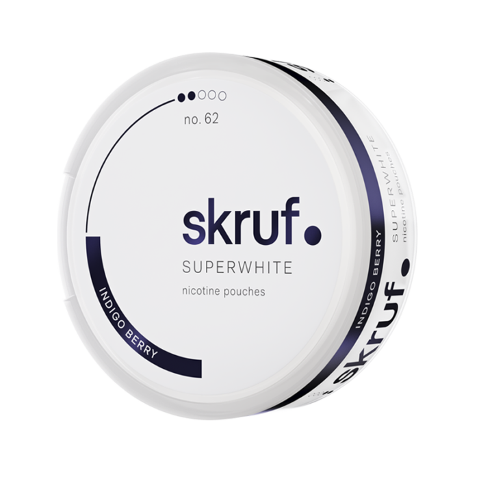 SKRUF SUPER WHITE NO. 62 INDIGO BERRY SLIM 8MG/G