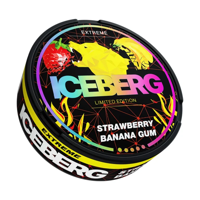 ICEBERG STRAWBERRY BANANA GUM STRONG SLIM 50 MG/G