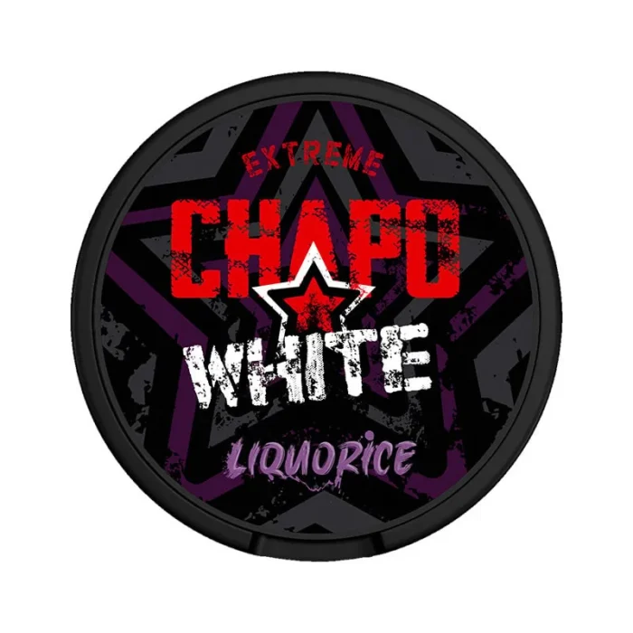 CHAPO WHITE LIQUORICE STRONG 16.5 MG/G